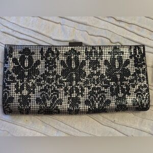 Whiting & Davis Evening Clutch Metal Bag with Metal Strap